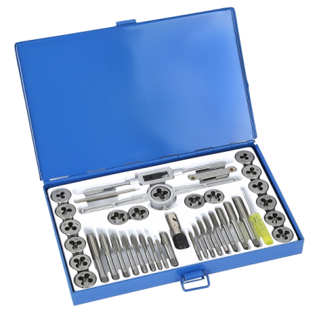 Набор метчиков и плашек, М3-М12, 40 предметов, Car-Tool CT-W040