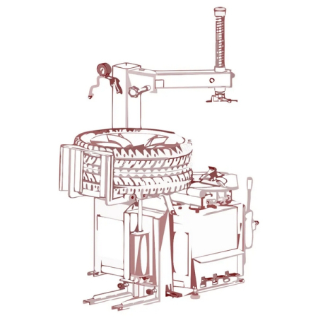 NORDBERG NTL20 Пневматический лифт для подъема колес для шиномонтажных станков