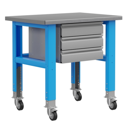 Стол металлический промышленный на колесах Верстакофф PLC 10.3-М