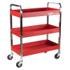 Тележка инструментальная открытая, 3 секции, красная JTC-S1073