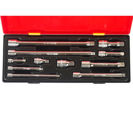 Набор удлинителей 1/4", 3/8", 1/2", 11 предметов, в кейсе, JTC-K1111 Набор удлинителей 1/4", 3/8", 1/2", 11 предметов, в кейсе, JTC-K1111