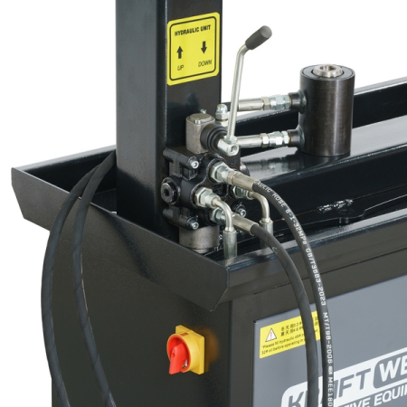 Станок для правки литых дисков, один цилиндр, ручное вращение, 380В, KraftWell KRW-RS28M