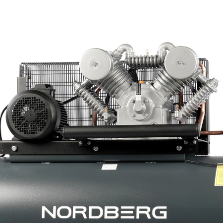 NORDBERG NCP500/1400 Компрессор поршневой с ременной передачей 380В, ресив. 500л, 1400л/мин