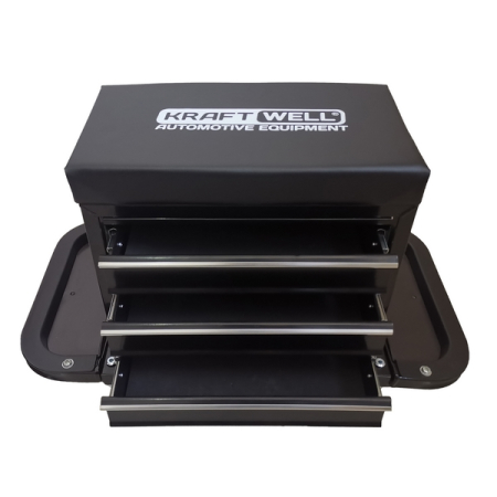 Сиденье механика на колесах c ящиками KraftWell KRWRS-T