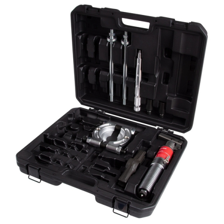 Съемник подшипников гидравлический, 4 т, 12-70 мм, сегментного типа, с совмещенным насосом МАСТАК 104-19704