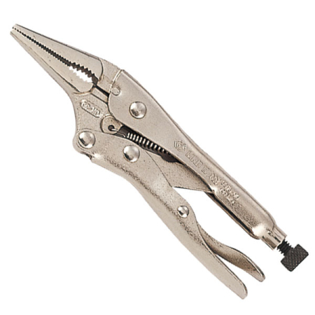 KING TONY 6315-09 Зажим с фиксатором 221 мм, тонконосый