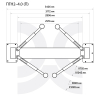 Подъемник автомобильный двухстоечный электрогидравлический, 4 т, СТАНКОИМПОРТ ПГН2-4.0 (П) (380В)
