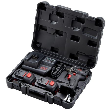 Гайковерт аккумуляторный ударный 1/2", 900 Нм, 18 В, укороченный, комплект, MIGHTY SEVEN DW-404A