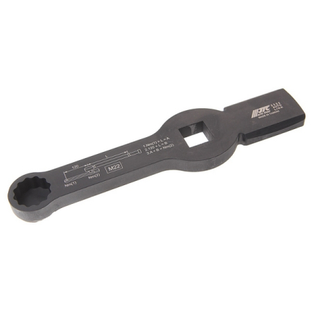Ключ для тормозных суппортов грузовых автомобилей 12-гранный 22 мм, 3/4", JTC-5595-M22