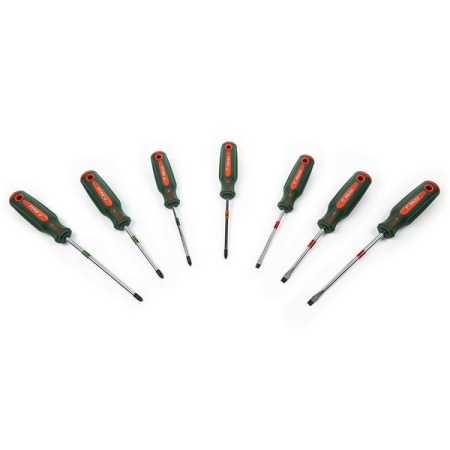 Набор отверток Slotted, Phillips, Pozidriv, 7 предметов, HANS 06400-7MP