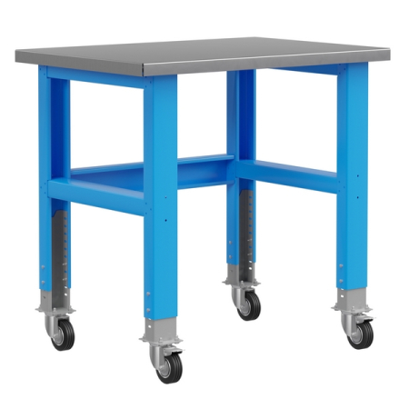 Стол металлический промышленный на колесах Верстакофф PLC 10.0-М