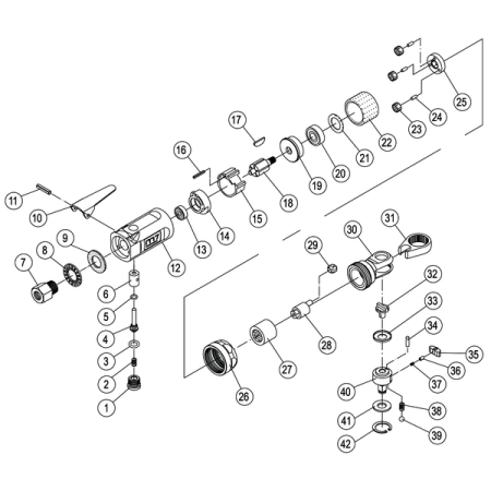Ремкомплект для пневматической трещотки NE-251, пружина храпового механизма MIGHTY SEVEN NE-251P37