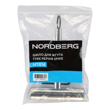 NORDBERG NTR14 Шило для жгута, 103 мм, металлическая Т-образная рукоятка