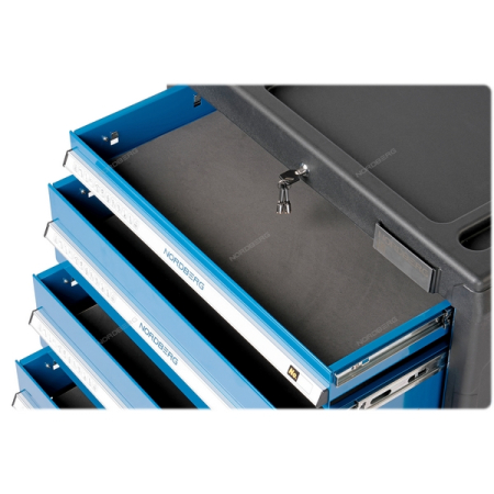 Nordberg T6N(B) Тележка инструментальная, 6 ящиков, синяя
