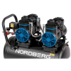 NORDBERG NCEO50/500 Компрессор поршневой безмасляный 220В, ресивер 50л, 500л/мин
