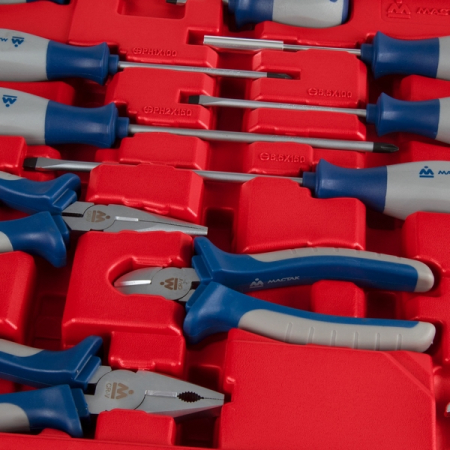 Набор инструментов универсальный, 137 предметов, Мастак 01-137C