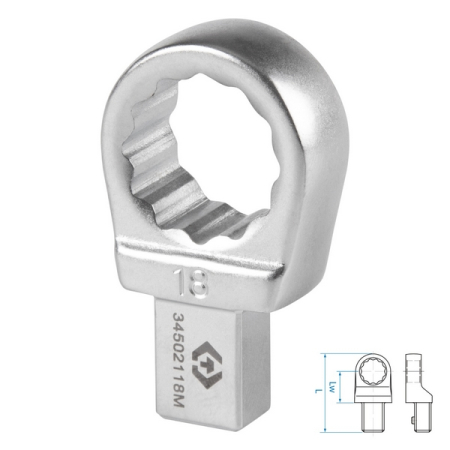 Насадка накидная серии FIT, 18 мм, 9x12 мм KING TONY 34502118M