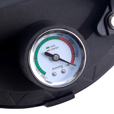 Присоска с ручной помпой и манометром, 200 мм, 160 кг, TECHNICOM TC-F160