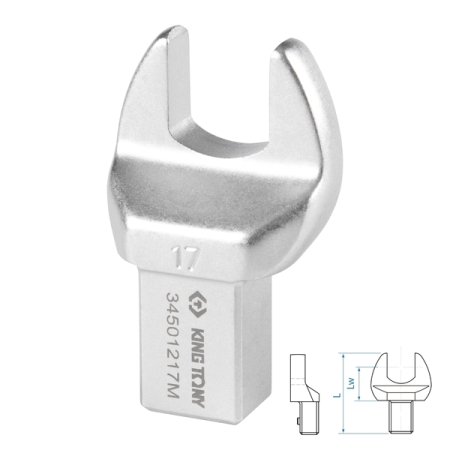 Насадка рожковая серии FIT, 17 мм, 14x18 мм KING TONY 34501217M