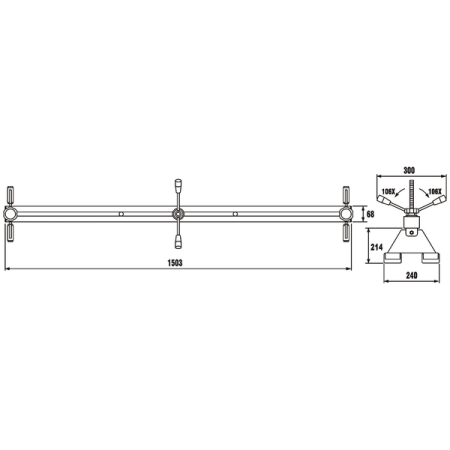 Траверса для подвешивания двигателя, 500 кг, JTC-ES415