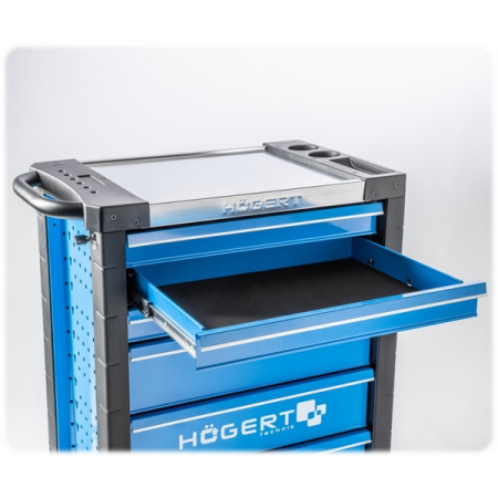 Тележка инструментальная, 6 ящиков, HOEGERT HT7G571