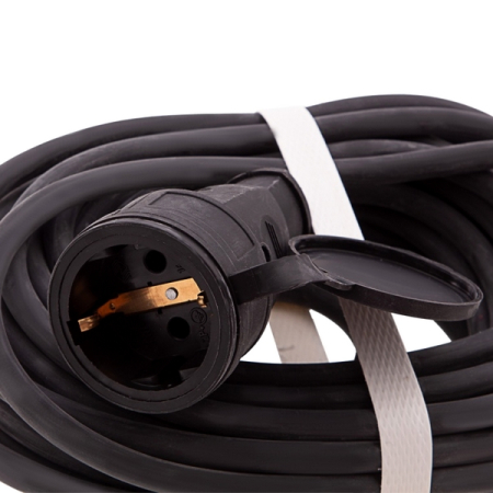 Удлинитель силовой 10 м, 16 А, тип УХз16, КГ 3x1.5 мм, 1 розетка, Сибртех 95890