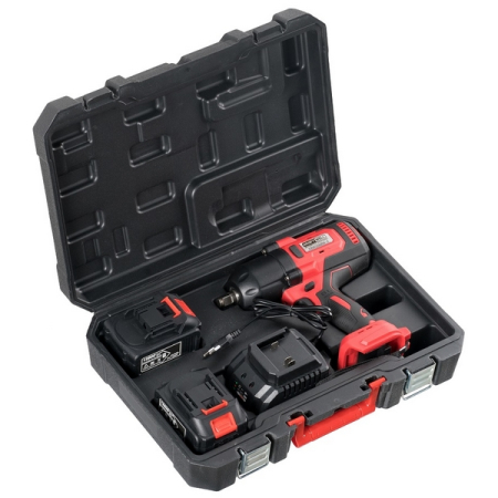 Гайковерт аккумуляторный ударный 1/2", 1500 Нм, 21 В, KraftWell KRW1500IW-E