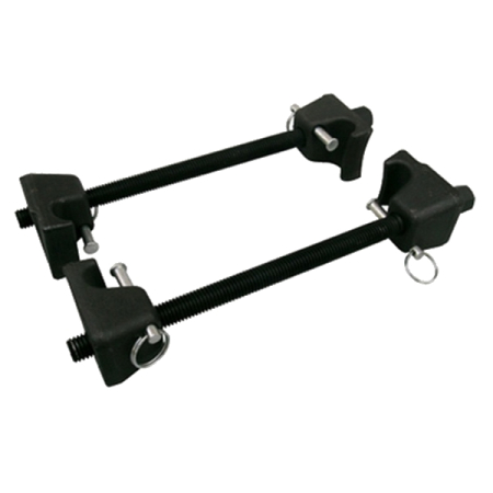 Стяжка амортизаторных пружин, 300 мм, с фиксаторами, одинарный крюк, 2 предмета, МАСТАК 100-05301