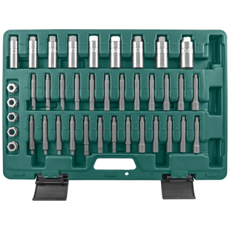 Набор для демонтажа гаек штоков амортизаторов, 39 предметов, Jonnesway AN050011