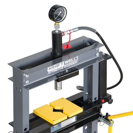 Пресс гидравлический с ручным и ножным приводом, 12 т, KRAFTWELL KRWPR12F