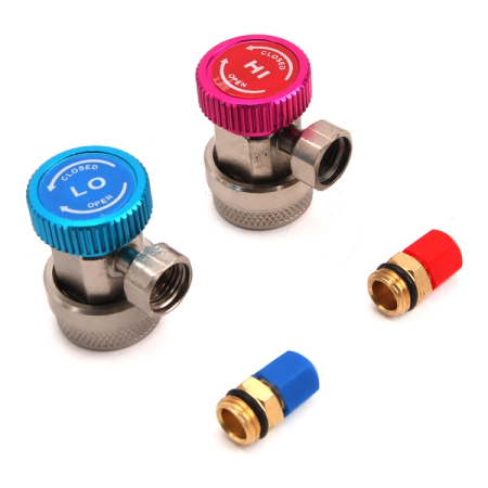 Комплект Г-образных быстросъемных адаптеров, с доп. штуцерами,  Car-Tool CT-M1006