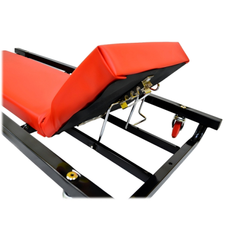 Лежак подкатной низкопрофильный, красный, Great Wolf GWC-2