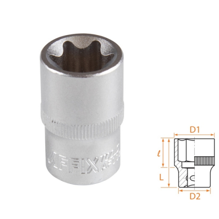 Головка торцевая TORX Е-стандарт 1/2", E20, AFFIX AF00043020