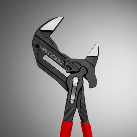 Клещи переставные, зев 68 мм, длина 300 мм, фосфатированные, обливные ручки, KNIPEX KN-8601300SB