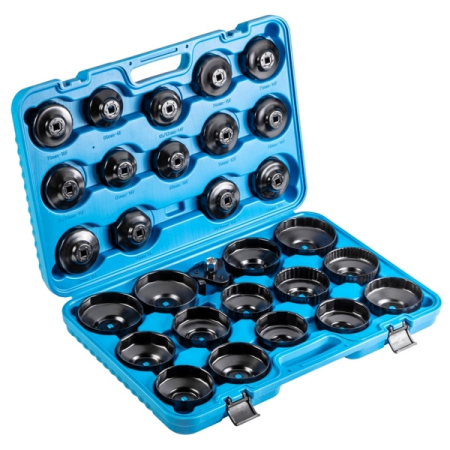 Набор съемников масляных фильтров чашки, 30 шт, HOEGERT HT8G307 Набор съемников масляных фильтров чашки, 30 шт, HOEGERT HT8G307