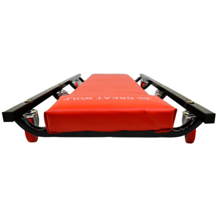 Лежак подкатной низкопрофильный, красный, Great Wolf GWC-1