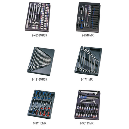 KING TONY 932-000MRD-MT Комплект "UNION" из наборов инструментов в ложементах для инструментальной тележки , 10 ложементов, 173 предмета KING TONY 932-000MRD-MT Комплект "UNION" из наборов инструментов в ложементах для инструментальной тележки , 10 ложементов, 173 предмета