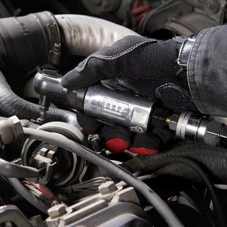 Пневмотрещотка квадрат 1/4 дюйма, 30 Нм, укороченная, 125 мм Mighty Seven NE-251