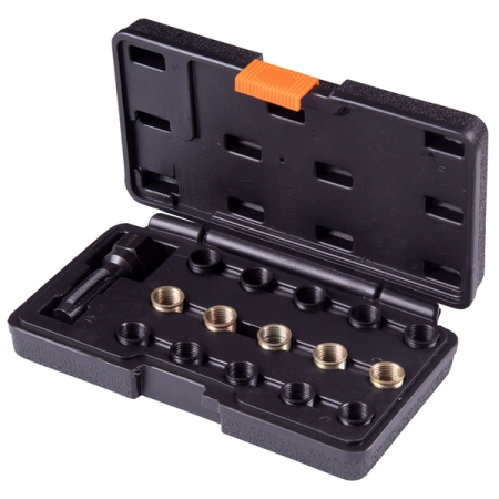 Метчик для восстановления свечной резьбы, набор ремонтных вставок (футорок), 16 предметов, AFFIX AF10312116C