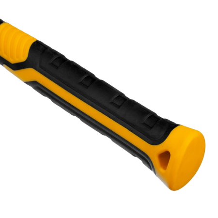 Киянка резиновая, 225 г, черная, фибергласовая рукоятка, DENZEL 11143