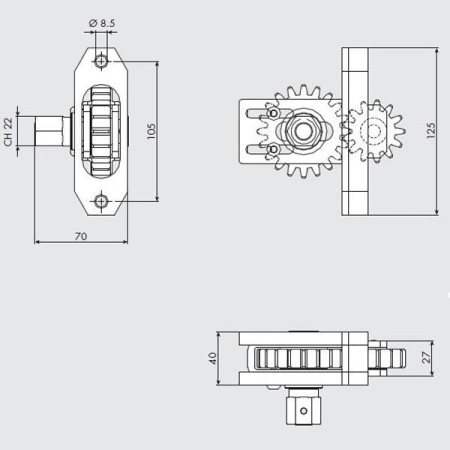 Приспособление для проворота коленвала IVECO Car-Tool CT-G032