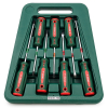 Набор отверток Slotted, Phillips, Pozidriv, 7 предметов, кейс, HANS 06400-7M