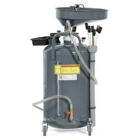 Установка для слива и откачки масла и антифриза, 80 л, KraftWell KRW1832.80L