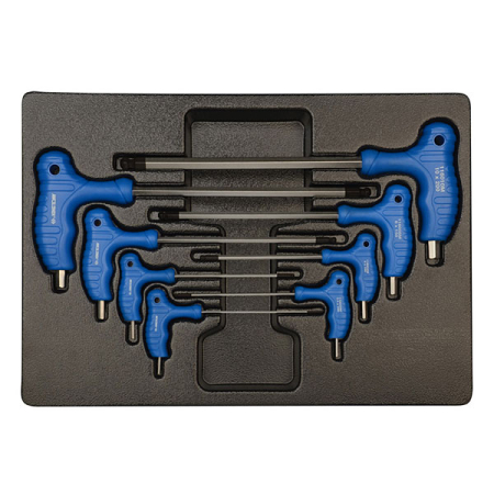 Набор инструментов L-образные шестигранники в ложементе King Tony 9-22108MR