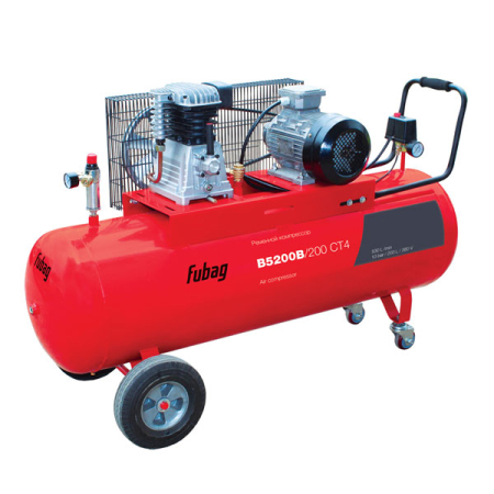 Компрессор воздушный ременный трехфазный FUBAG B5200B/200 CT4