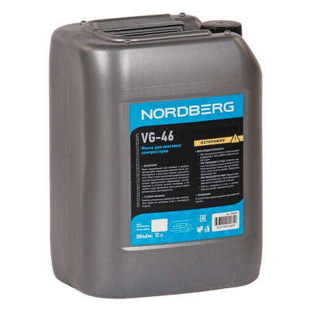 NORDBERG NHA46S Масло компрессорное для винтовых VG-46, 10 л