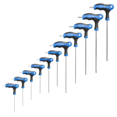Набор ключей TORX Security TT8-TT45, типа Т, длинные, 10 шт, HOEGERT HT1W881