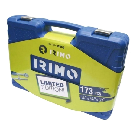 Набор головок 1/4"–3/8”–1/2" и других инструментов, 173 предмета, IRIMO 130-173-4