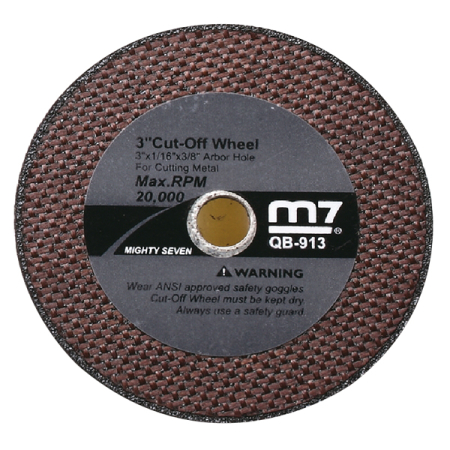 Круг отрезной диаметром 100 мм для отрезной пневмомашины QC-234 Mighty Seven QB-914