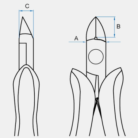 Бокорезы для пластика, длина 118 мм, KING TONY 6927-05